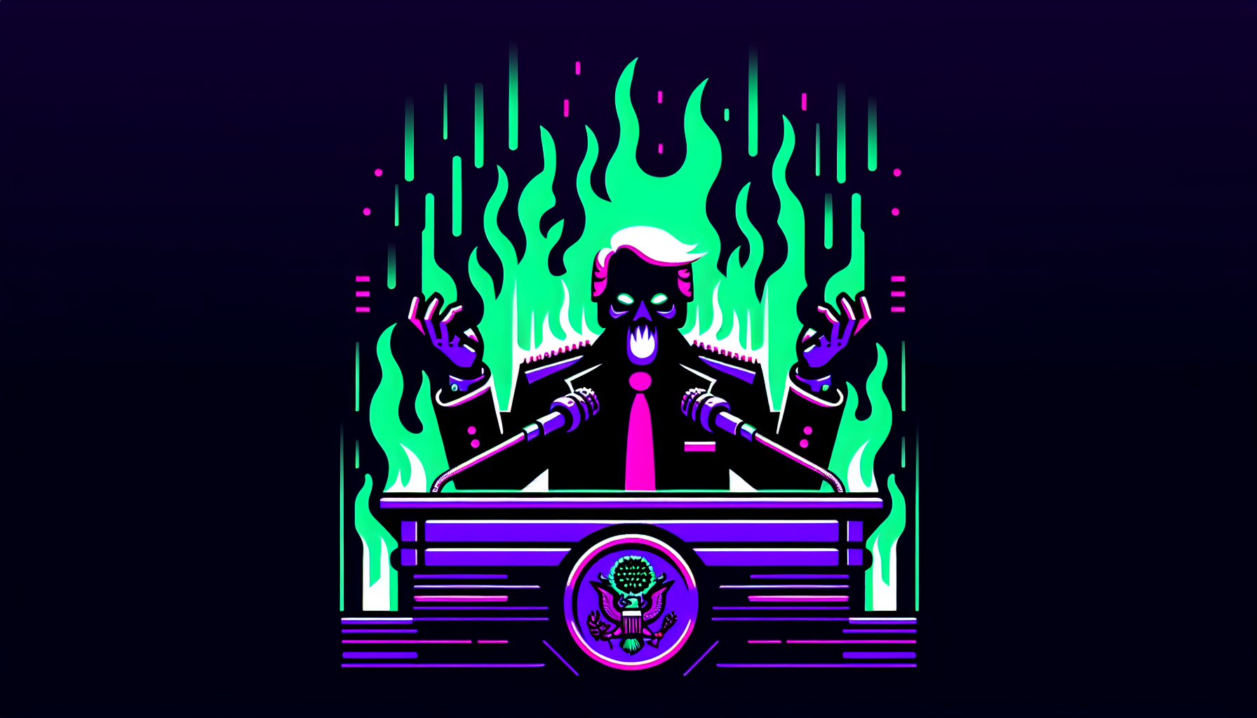 Trump amenaza con 'infierno': ¿Nos estamos tomando muy literal?